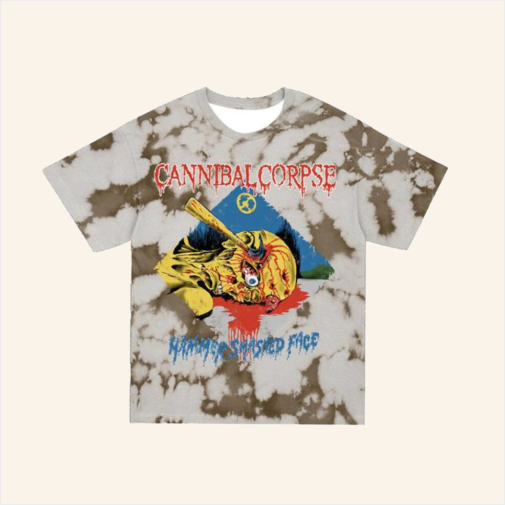 Hammer Smashed Face T-Shirt Cannibal Corpse Merch Tie Dye Gifts For Husband Gifts For BFF
