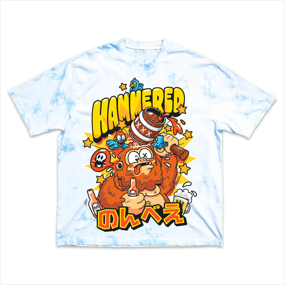 Hammered Tie Dye T-Shirt Cold Ones Merch Best Gifts For Friends Birthday Gift Ideas