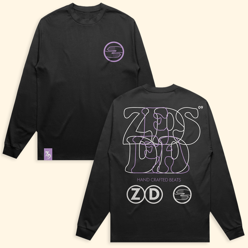 Hand Crafted Beats Black Long Sleeve Shirt Zeds Dead Merch Zeds Dead Shirt Gifts For Father's Day