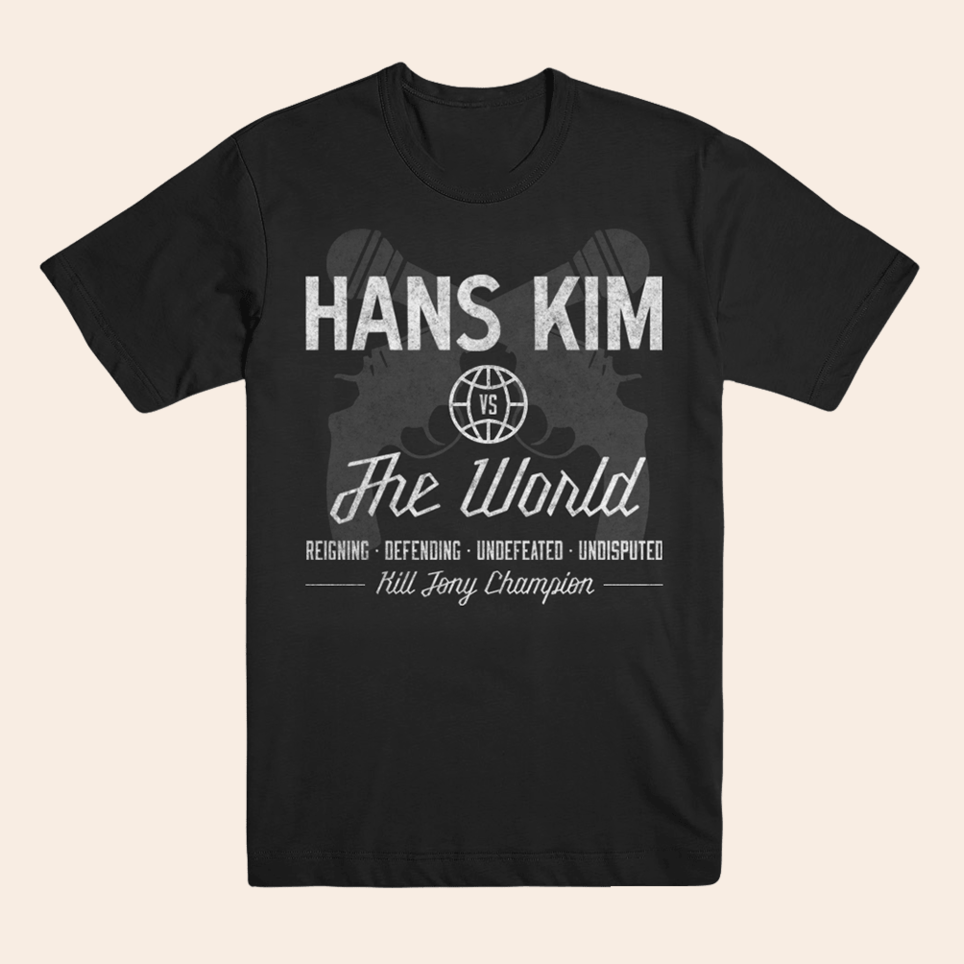 Hans Kim vs The World T-Shirt Kill Tony Merch Gifts For Music Fans Gift Idea for Boyfriend