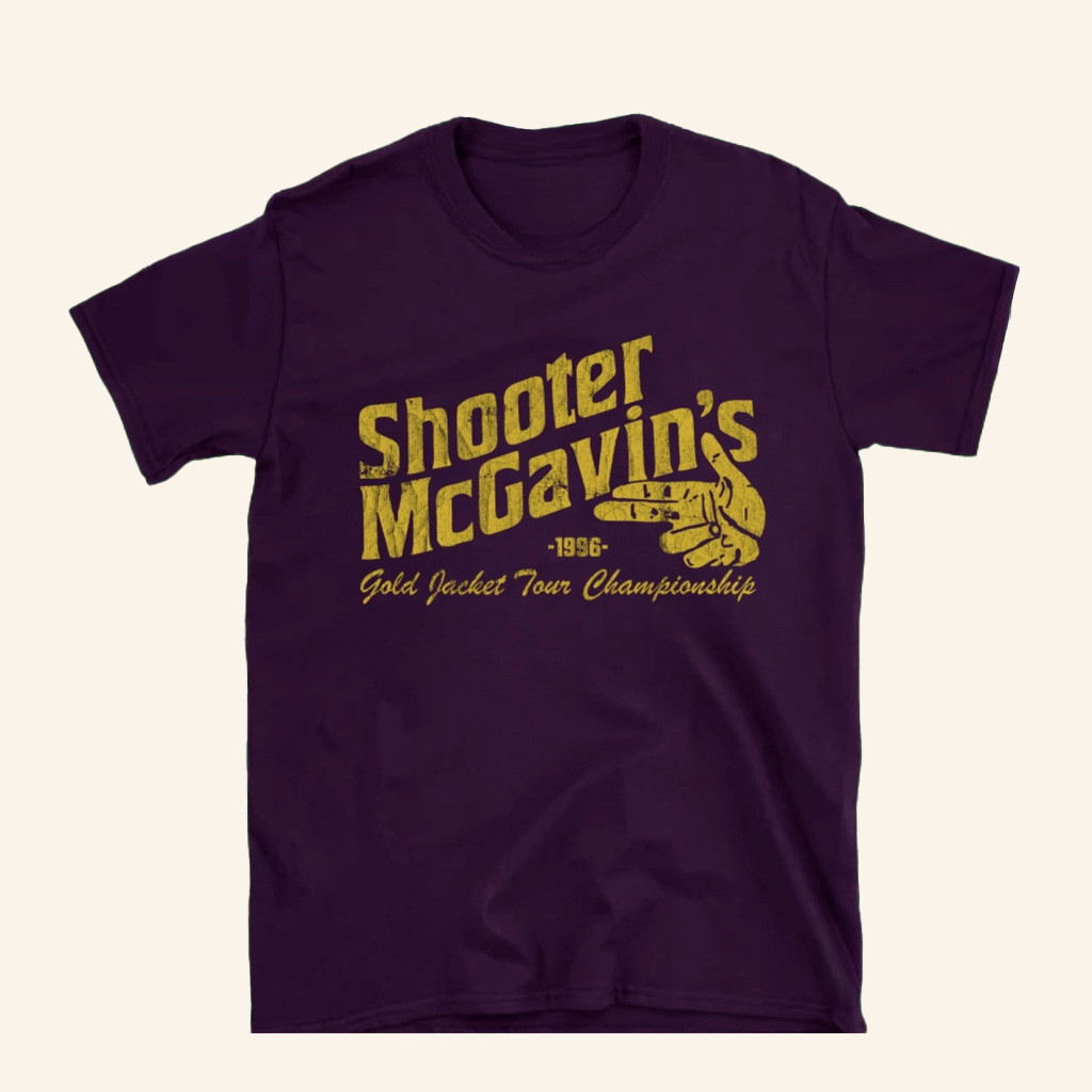 Happy Gilmore Merch Shooter Mcgavins 1996 Golf Jacket Tour Championship Shirt Fans Gifts