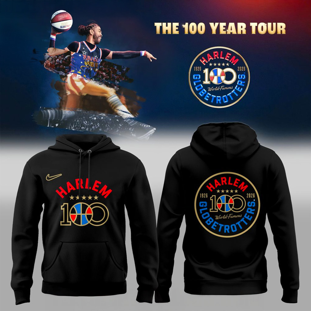 Harlem Globetrotters The 100 Year Tour Hoodie Harlem Globetrotters Merch Gift For Fan