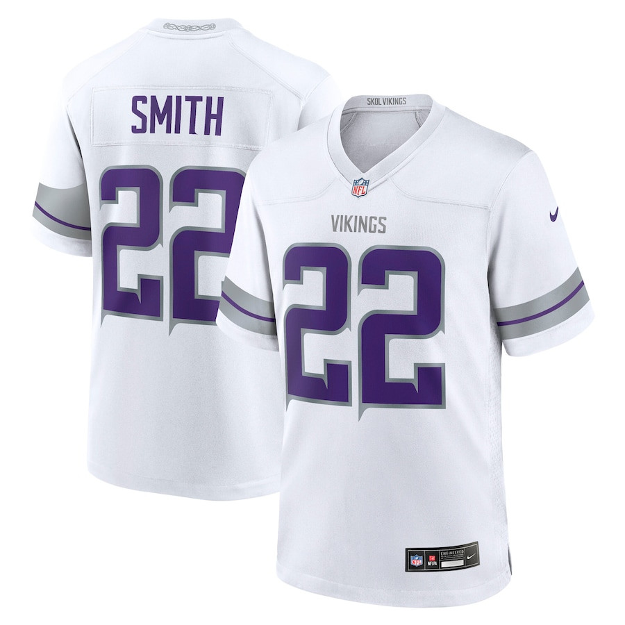 Harrison Smith 22 Minnesota Vikings Alternate Game Men Jersey - White - JSDV237
