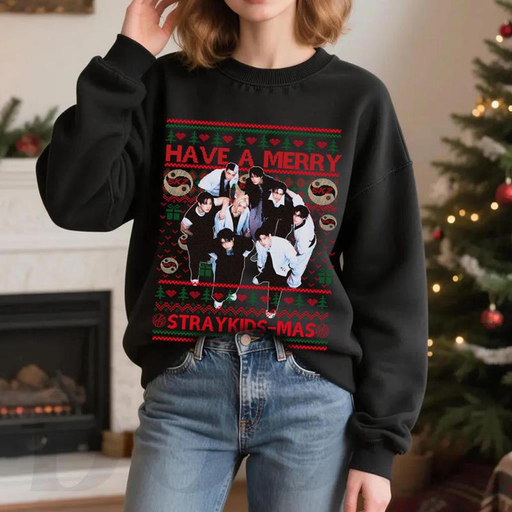 Have A Merry Stray Kids Mas Sweatshirt All I Want For Christmas Is Stray Kids Sweatshirt