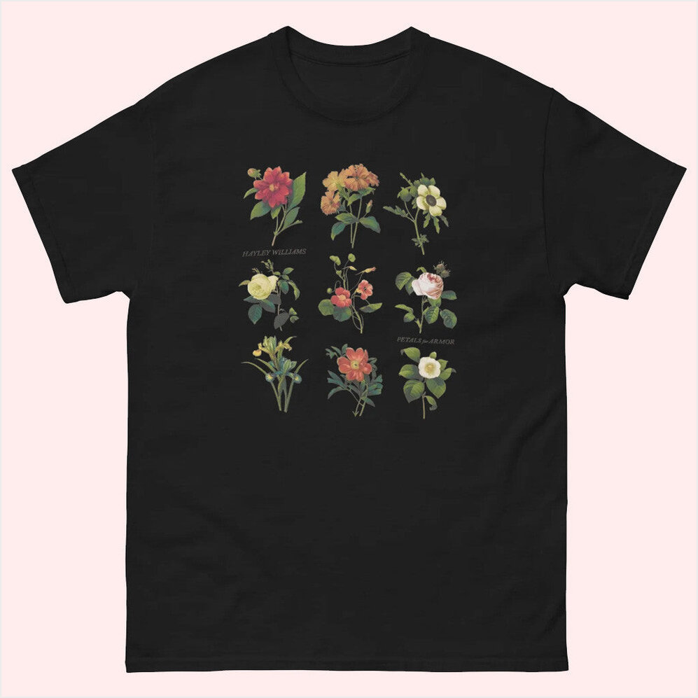 Hayley Williams Petals For Armor Floral Girls T-Shirt Hayley Williams Merch Gifts For Girlfriend