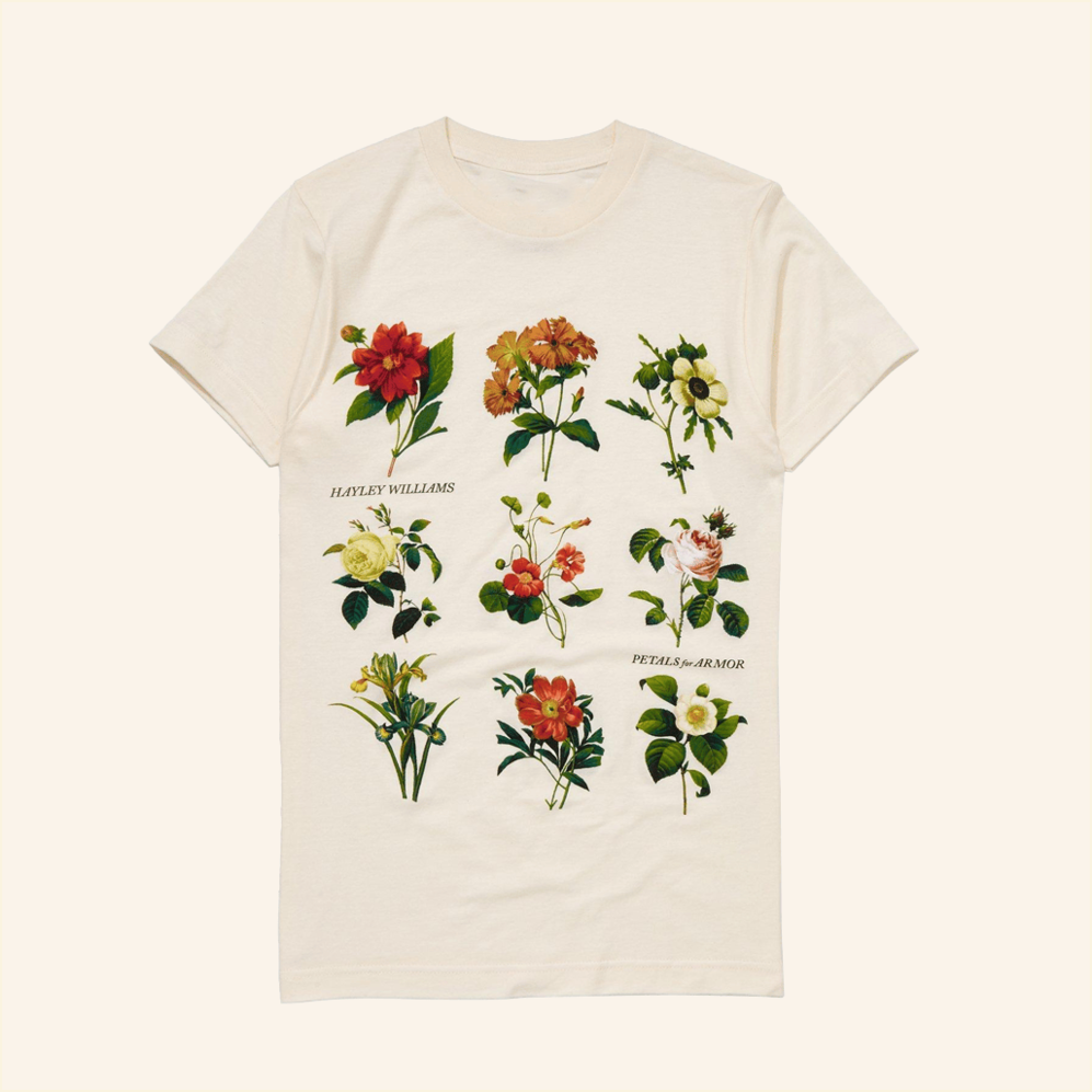 Hayley Williams Petals For Armor Flowers T-Shirt Paramore Merch Birthday Gifts For Her