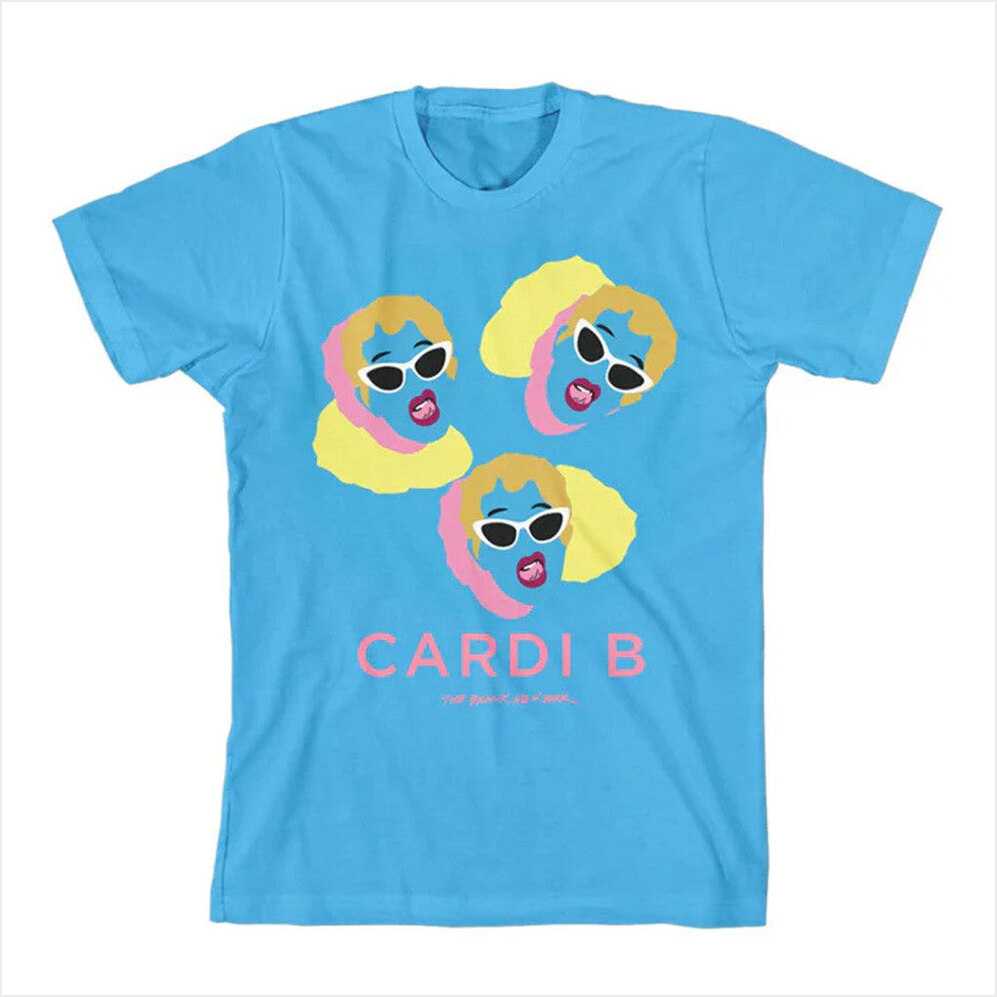 Head Collage T-Shirt Cardi B Merch Gift Ideas For Her Birthday Gifts For Friends