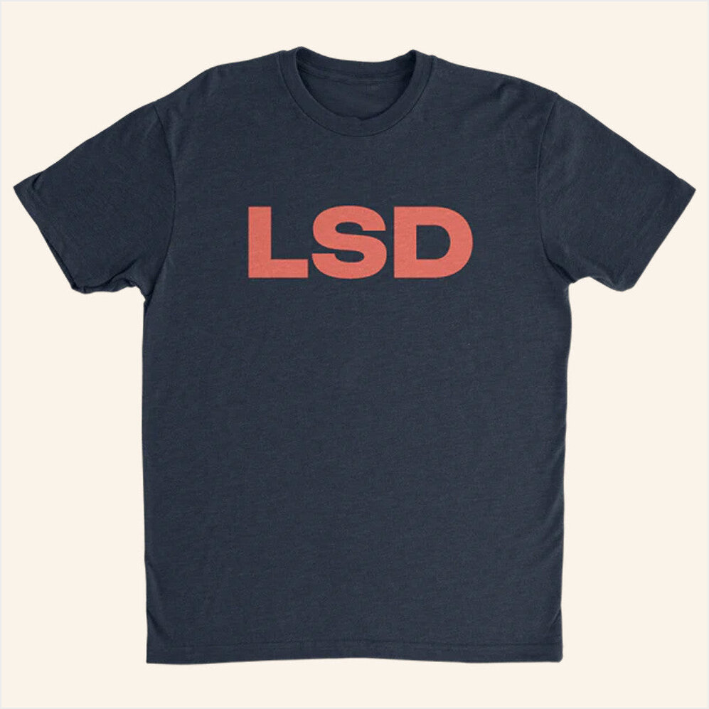 Heather Navy LSD Logo T-Shirt Lake Street Dive Merch Gifts For Dad Birthday Gift Ideas
