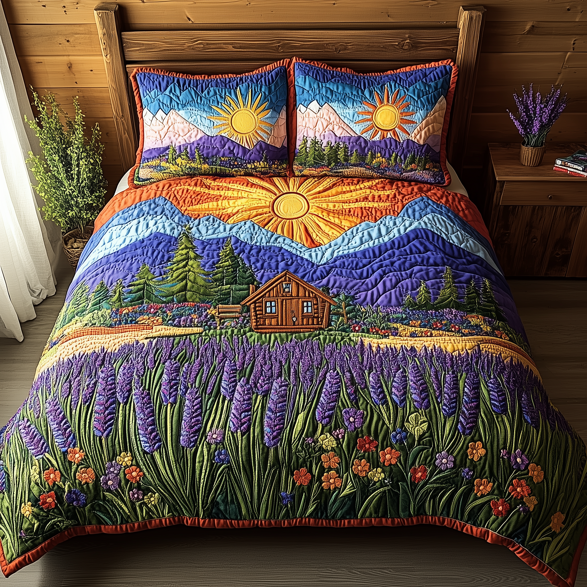 Heaven Sunlit Quilted Bedding Set Awesome Duvet Cover Bedspread Set Mother's Day Gifts 2025