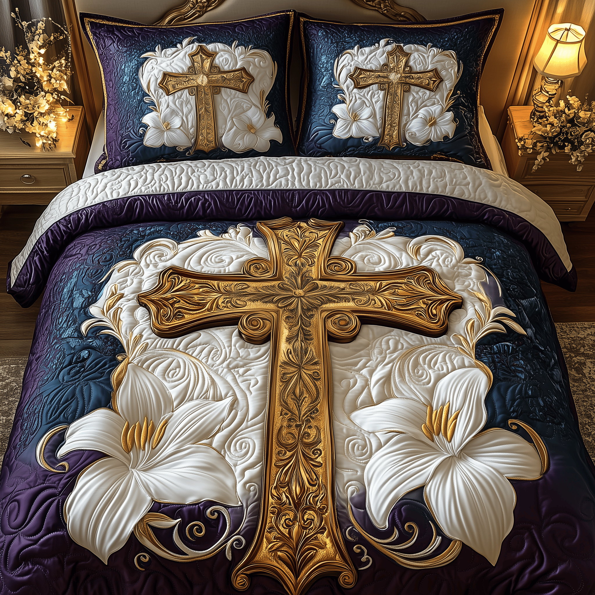 Heavenly Embrace Quilted Bedding Set Best Duvet Cover Bedspread Set Gift Ideas For Grown Son
