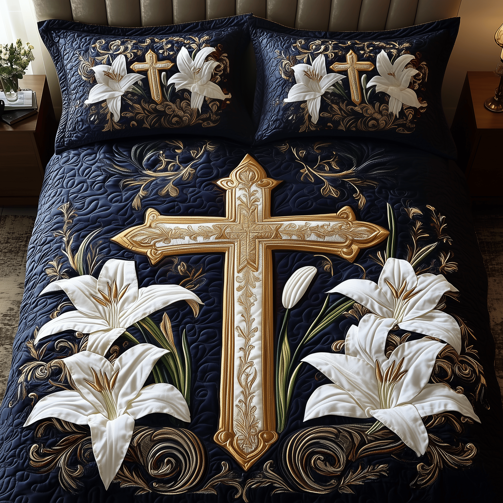 Heavenly Embrace Quilted Bedding Set Best Duvet Cover Bedspread Set Gift Ideas For Son