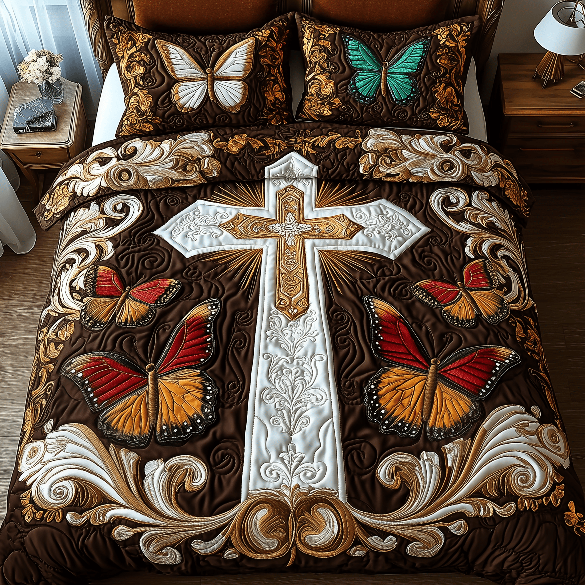 Heavenly Embrace Quilted Bedding Set Best Duvet Cover Bedspread Set Unique Gifts For Adult Son