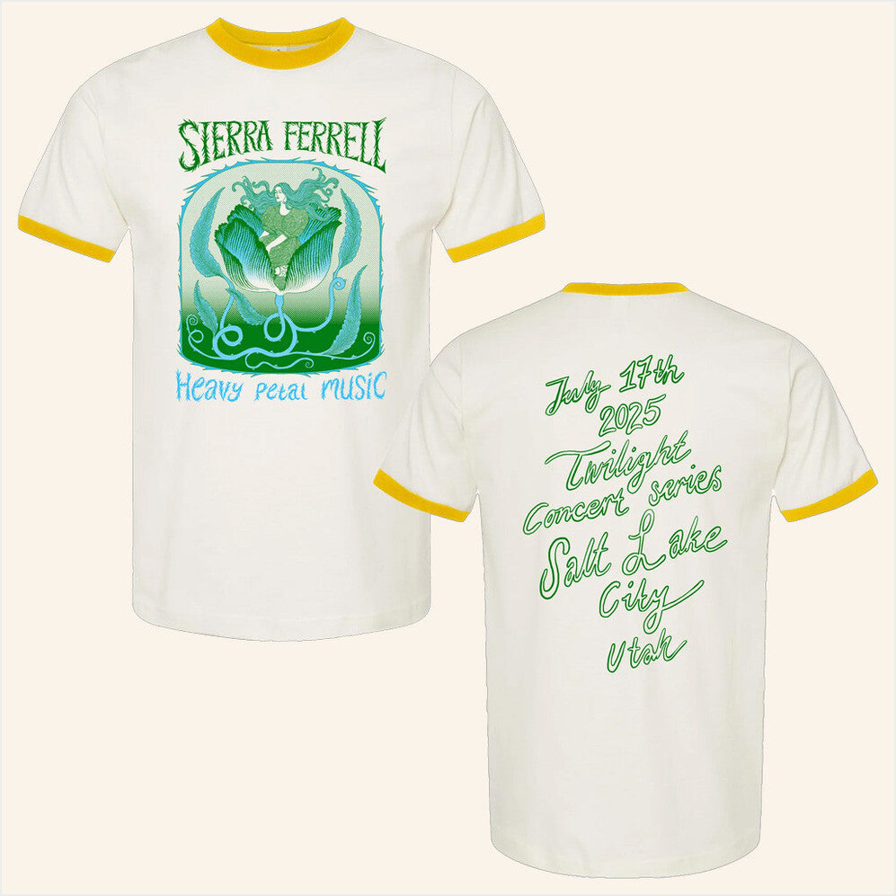 Heavy Petal Yellow Ringer Shirt Sierra Ferrell Merch Birthday Gifts For Besties