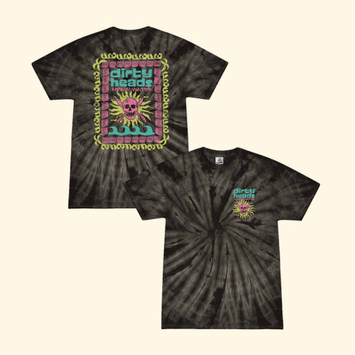 Heavy Water Black Tie Dye T-Shirt Dirty Heads Merch Birthday Gifts For Husband Gifts For Besties
