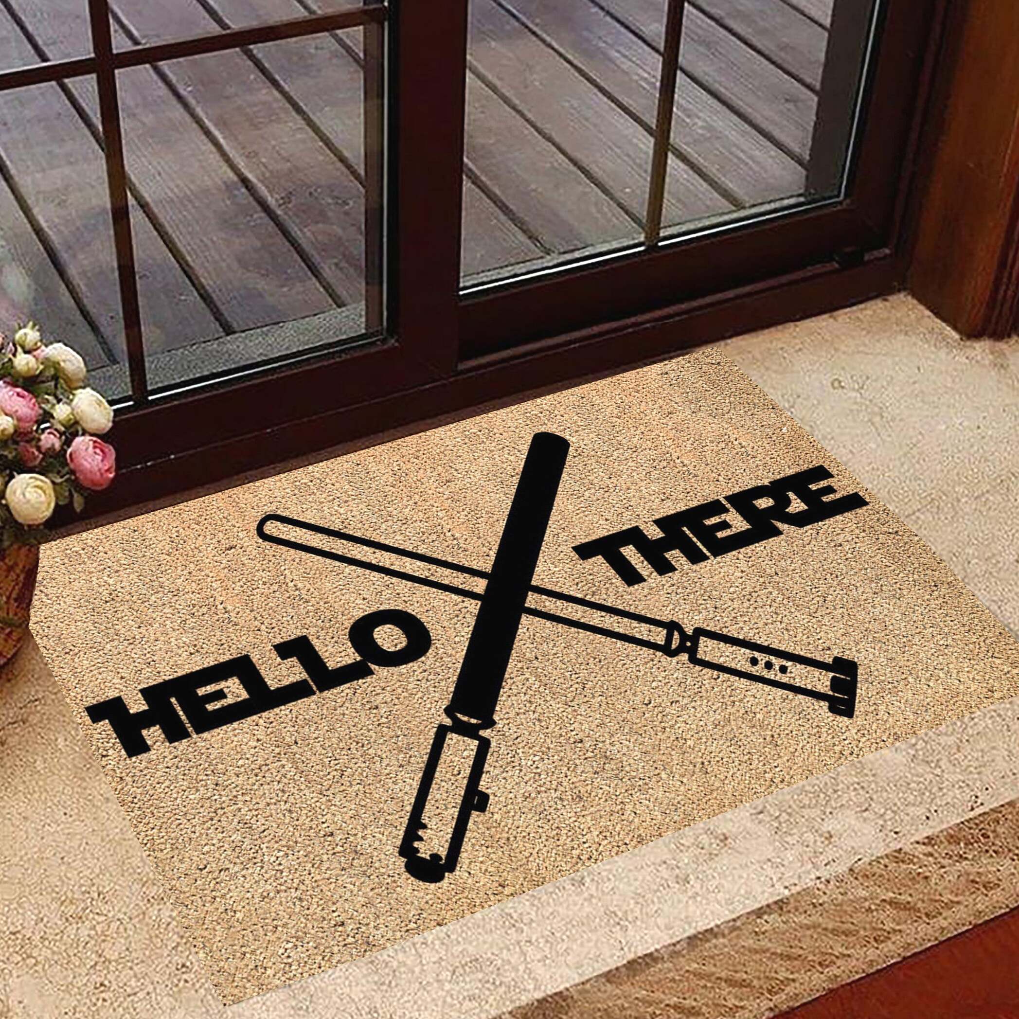 Hello There Doormat Star Wars Hello There General Kenobi Doormat Birthday Gifts For Friends