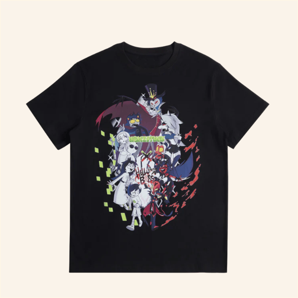 Helluva Boss X Homestuck T-Shirt Stylish Occult Merch Birthday Gifts For Him BFF Gifts