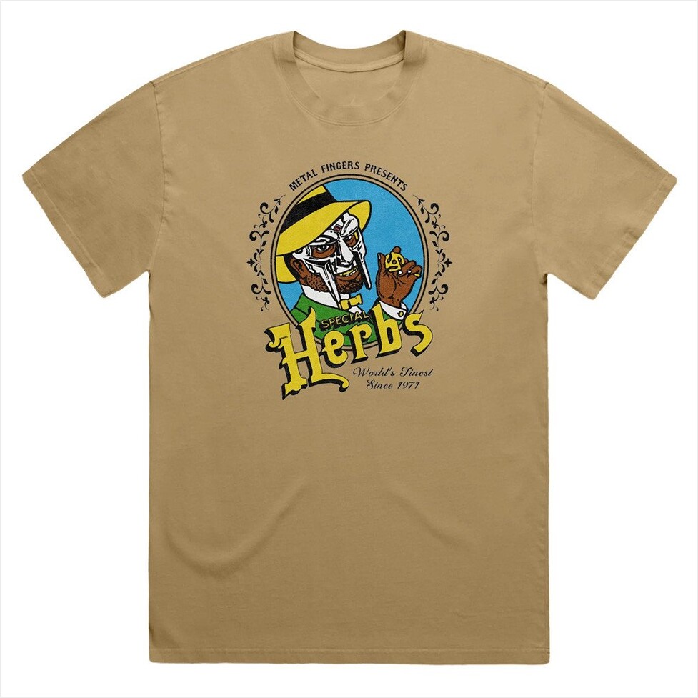 Herbs Vintage T-Shirt MF Doom Merch Birthday Gift Ideas Christmas Presents