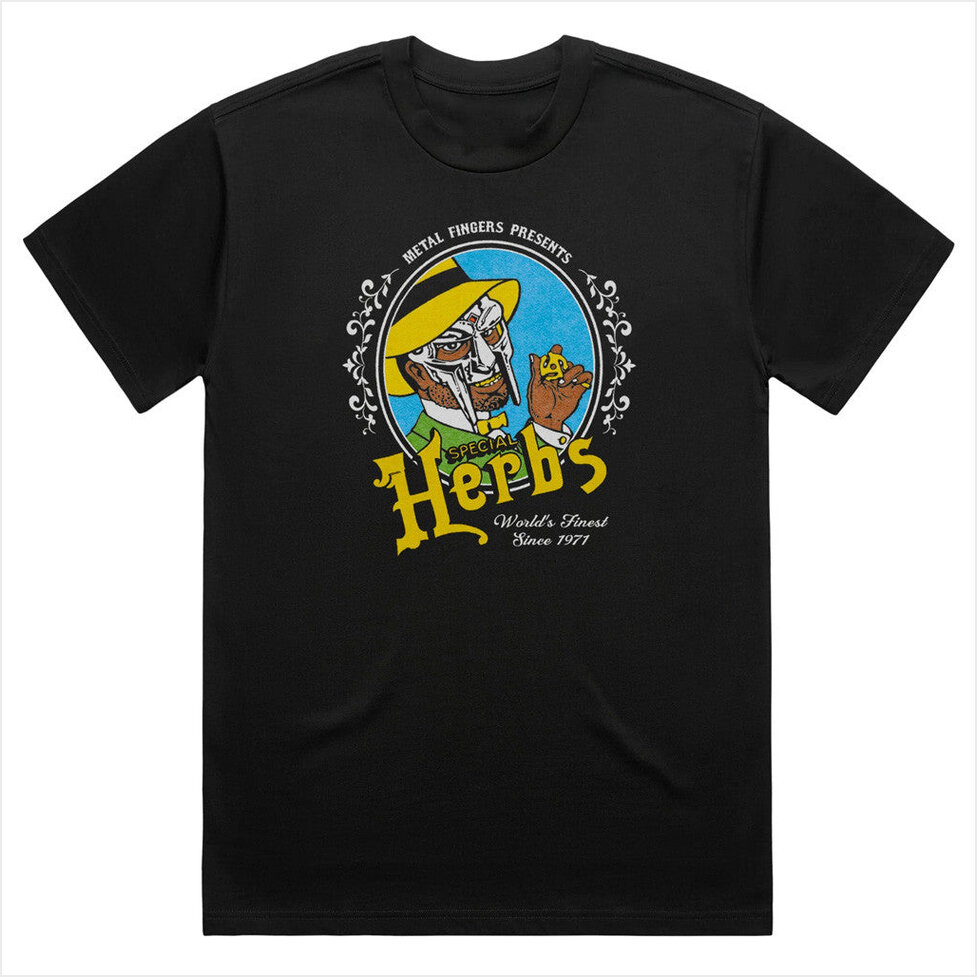 Herbs Vintage T-Shirt MF Doom Merch Black Birthday Gifts For Husband Gifts For BFF