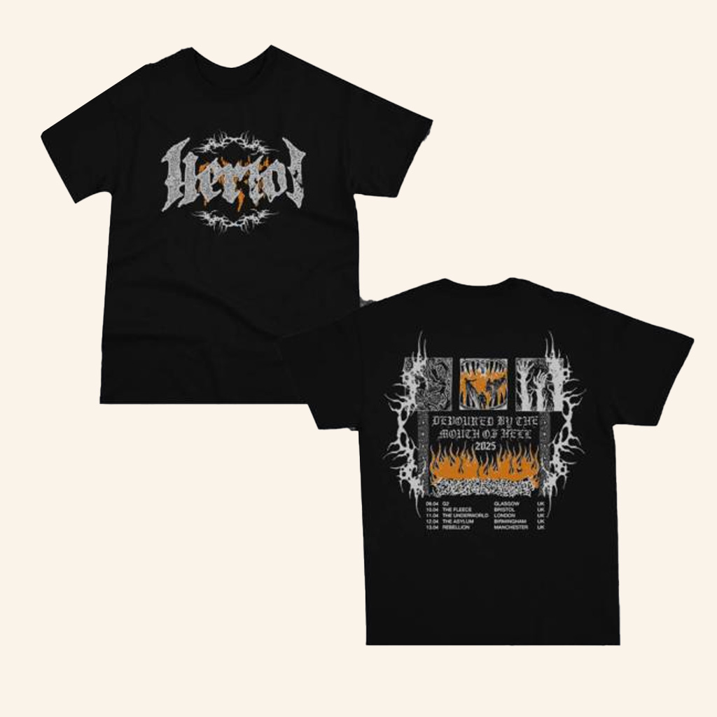 Heriot Metal Merch UK Tour T-Shirt Best Gifts For Friends