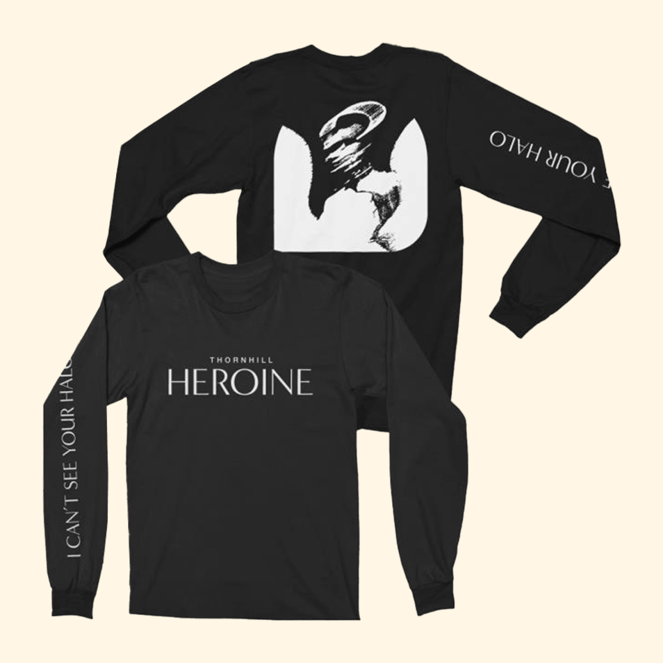 Heroine Black Long Sleeve T-Shirt 24Hundred Merch Dad Fathers Day Gifts For Friends