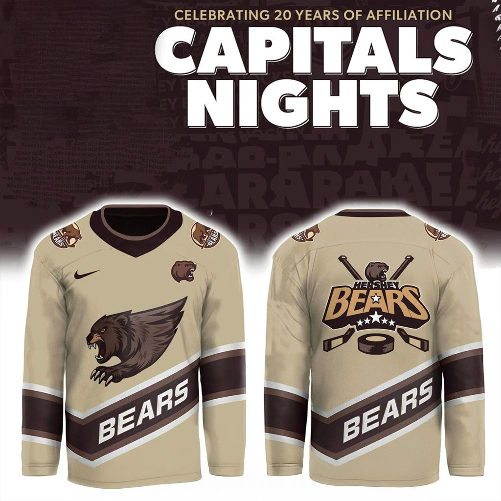 Hershey Bears The Screaming Bear Hockey Jerseys Hershey Bears Merch Gifts For Husband