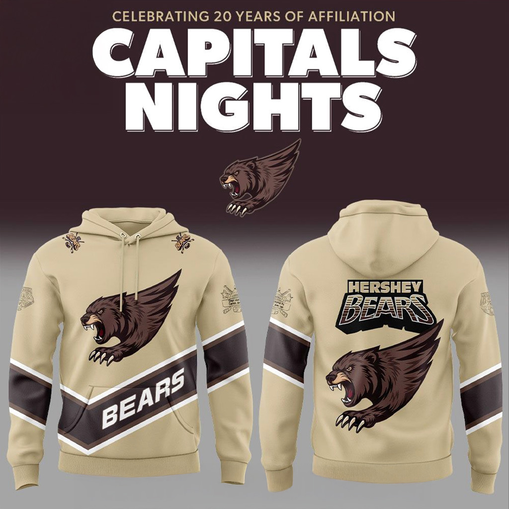 Hershey Bears The Screaming Bear Hoodie Hershey Bears Merch Best Gift For Fan