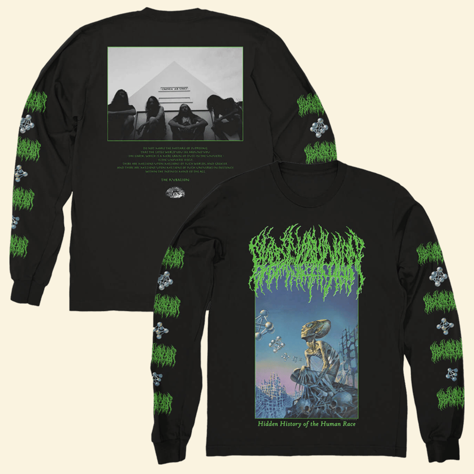 Hidden History Of The Human Race Long Sleeve T-Shirt Blood Incantation Merch Fans Gifts