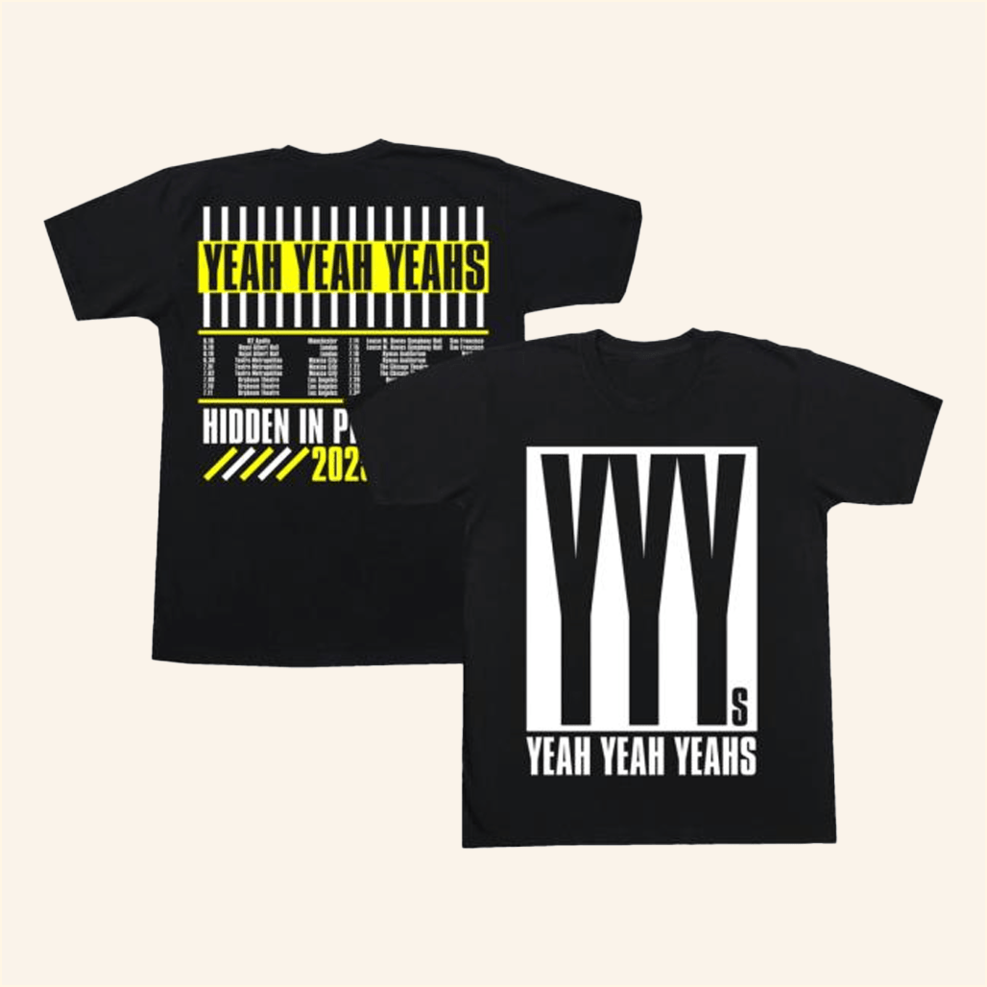 Hidden In Pieces Tour T-Shirt Yeah Yeah Yeahs Merch Fans Birthday Gifts For Best Friend