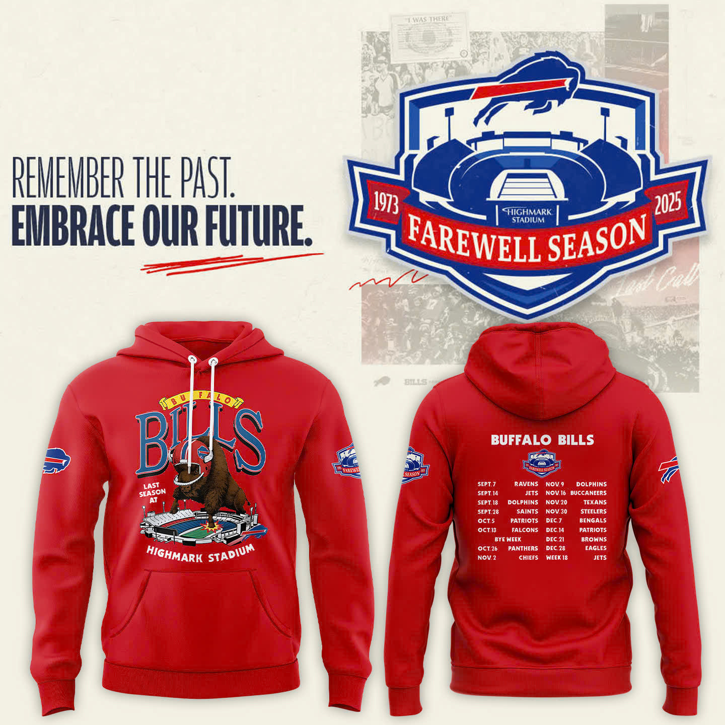 Highmark Stadium Farewell Season Hoodie Football Gifts For Men