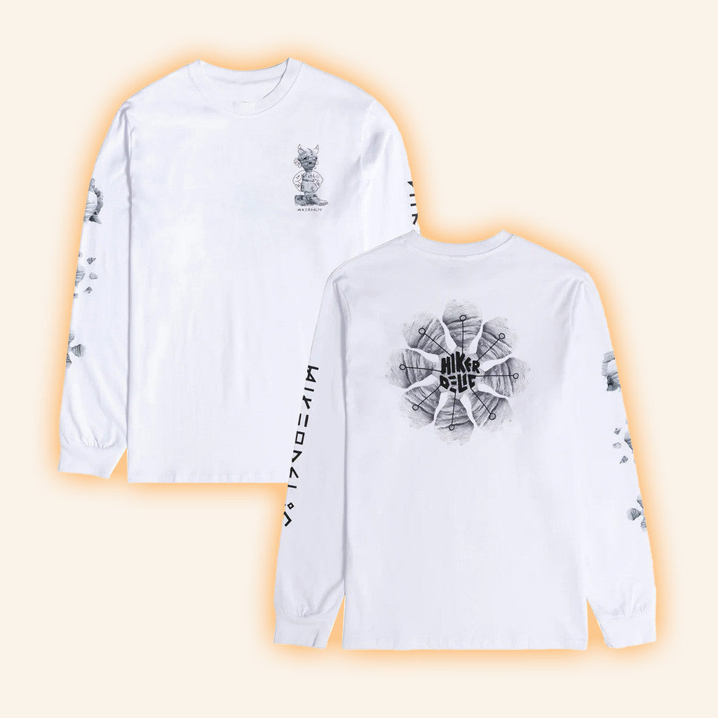 Hikerdelic Merch Hikerdelic Bridestones White Long Sleeve T-Shirt Gifts For Him