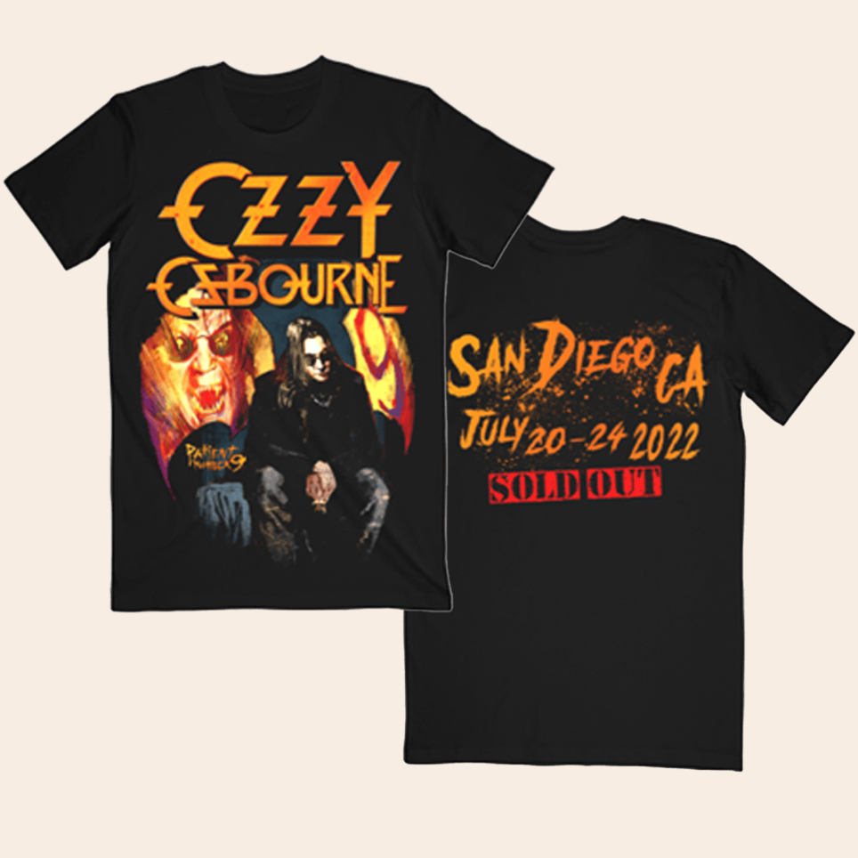 Hit Ltd Edition Patient Number 9 Convention Shirt Official Ozzy Osbourne Merch Dad Gifts