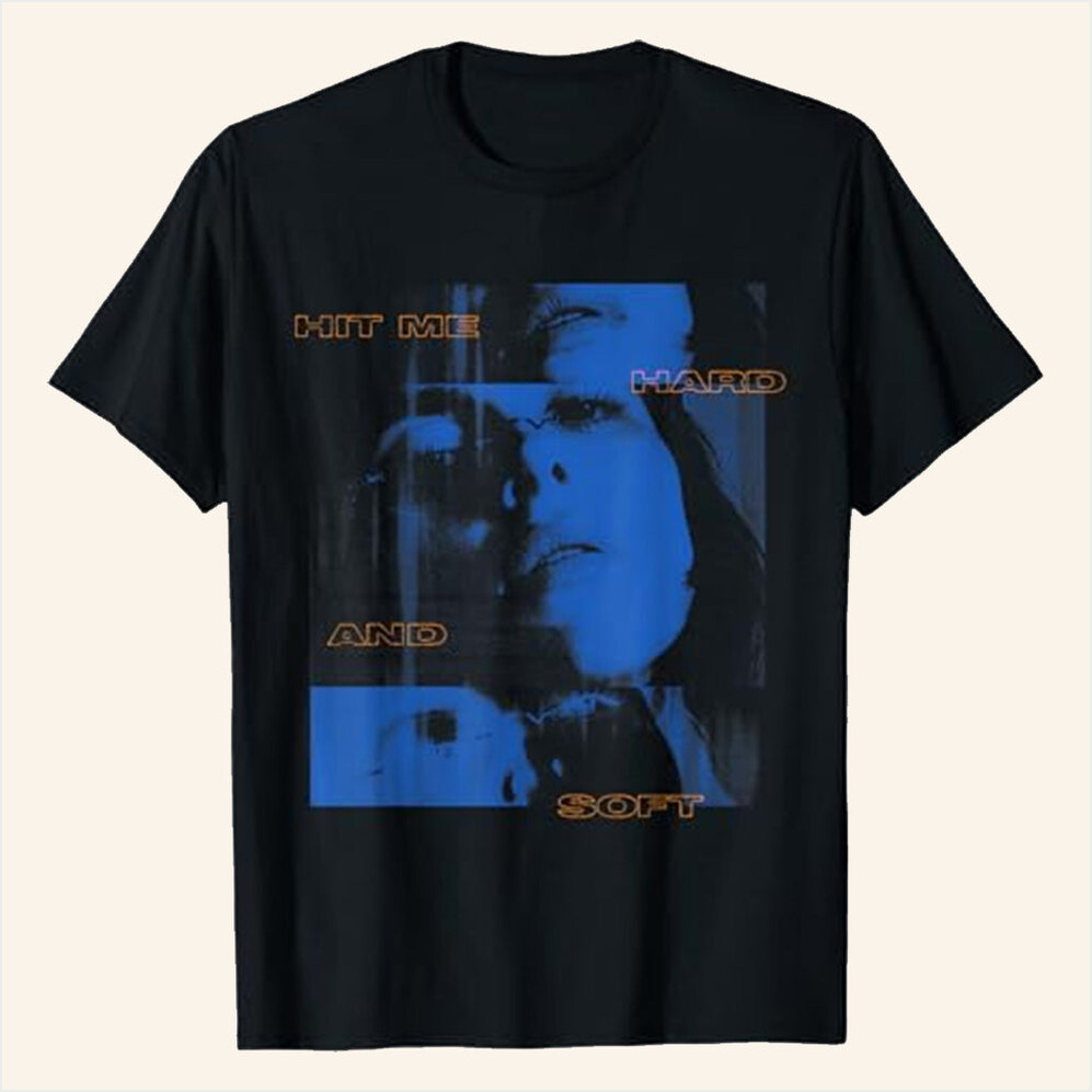 Hit Me Hard And Soft Tour 2025 Blue Photo T-Shirt Billie Eilish Merch Gifts For Music Lovers