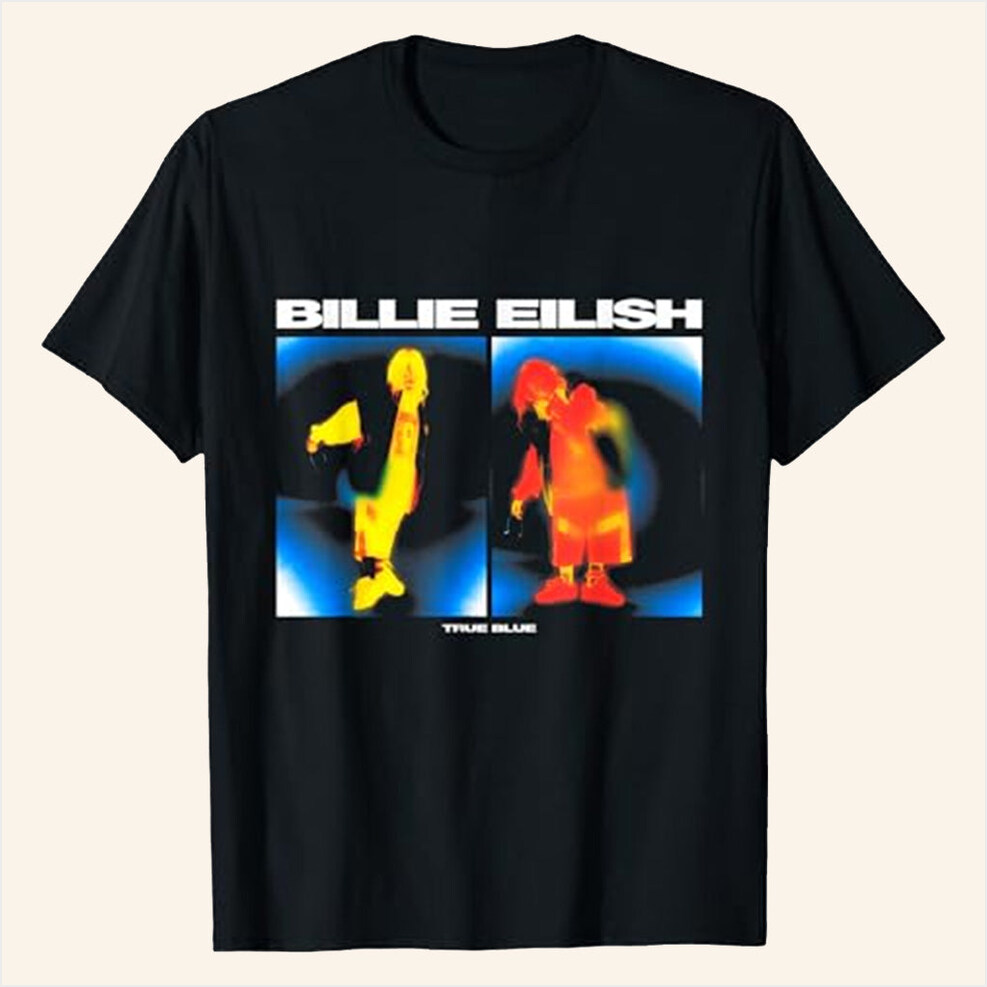 Hit Me Hard And Soft Tour 2025 Shirt Billie Eilish Merch Billie Eilish True Blue T-Shirt