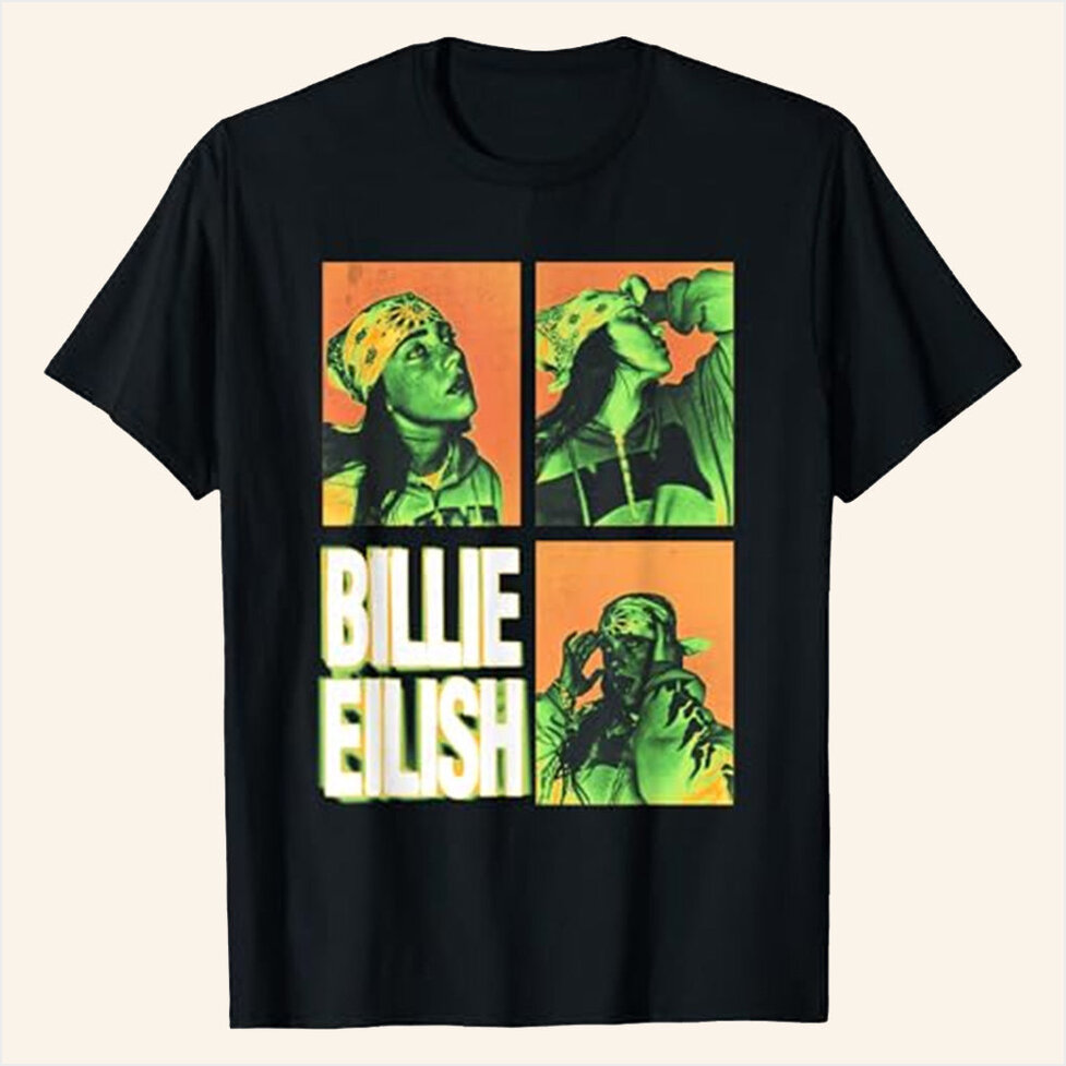Hit Me Hard And Soft Tour 2025 Shirt Billie Eilish Merch Photo Squares T-Shirt Her Gifts