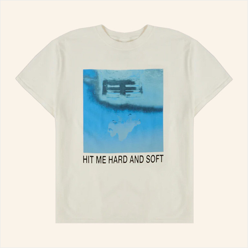 Hit Me Hard And Soft White Cover T-Shirt Billie Eilish Merch Birthday Gift Ideas
