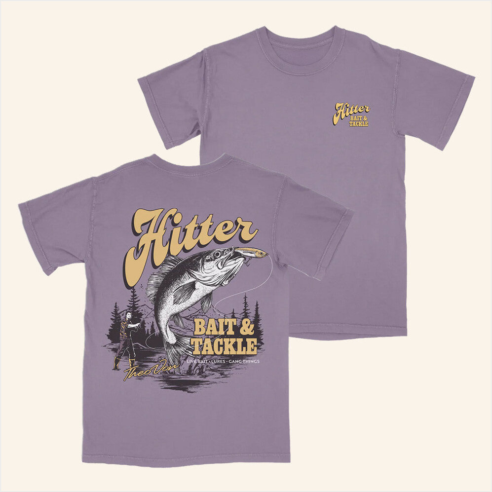 Hitter Bait And Tackle T-Shirt Theo Von Merch Gifts For Fishing Lovers Birthday Gift Ideas