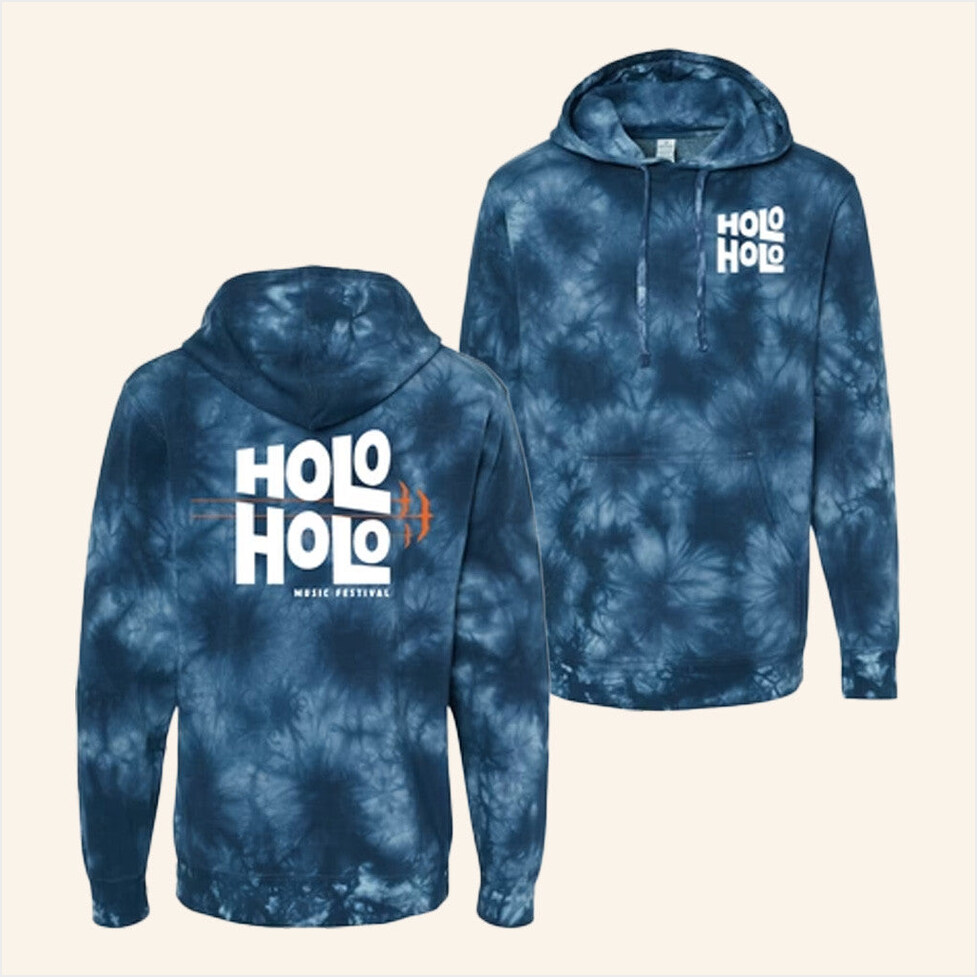 Holo Holo Event Tie Dye Hoodie Holo Holo Festival Merch Blue Birthday Gifts For Boyfriend