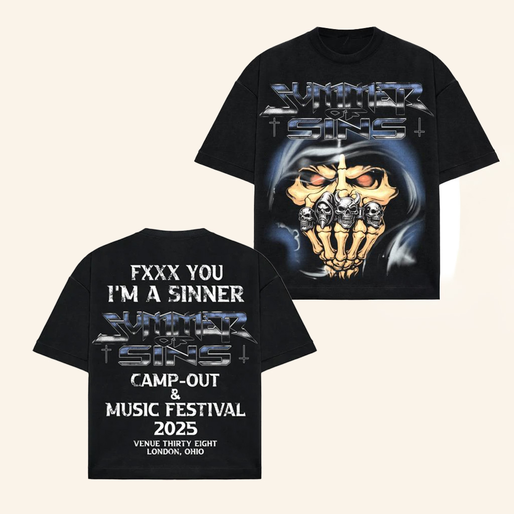 Holy Sinner Merch Im A Sinner T-Shirt Gifts For Music Lovers