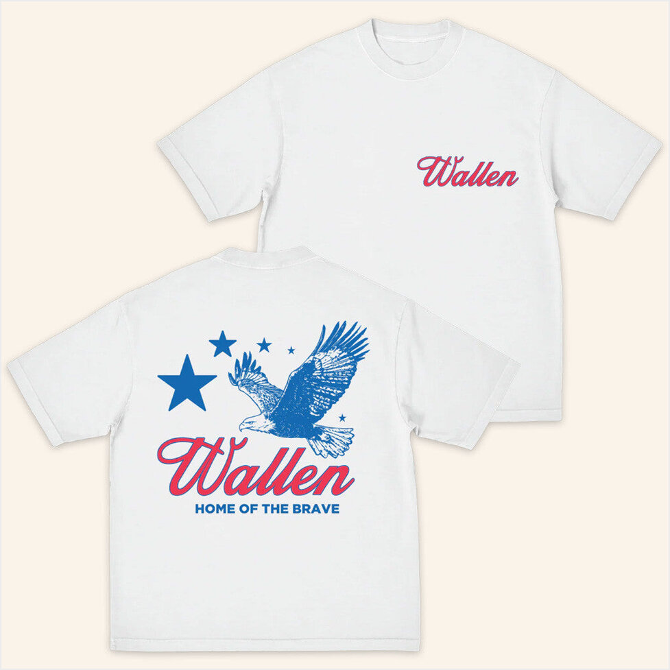 Home Of The Brave T-Shirt Morgan Wallen Merch Music Gift Ideas For Guys Birthday Gift Ideas