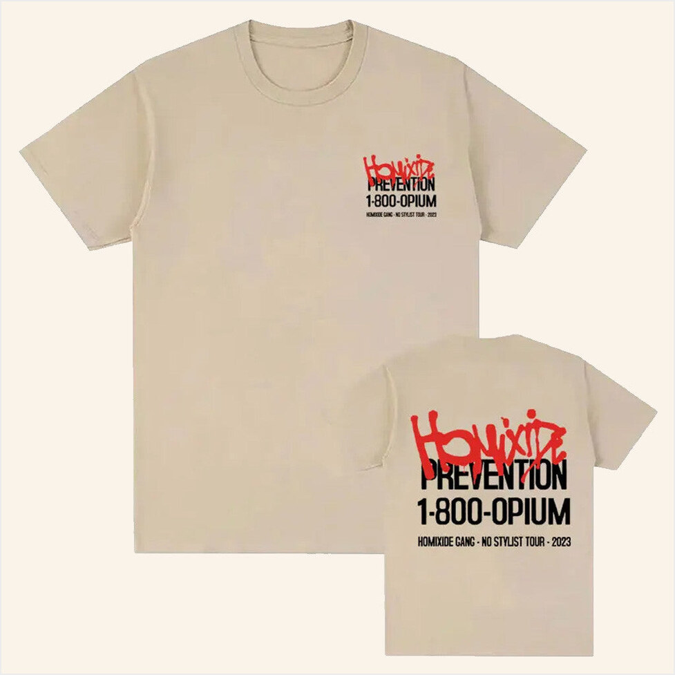 Homixide Gang 1-800-OPIUM T-Shirt Homixide Gang Merch BFF Birthday Gifts Ideas