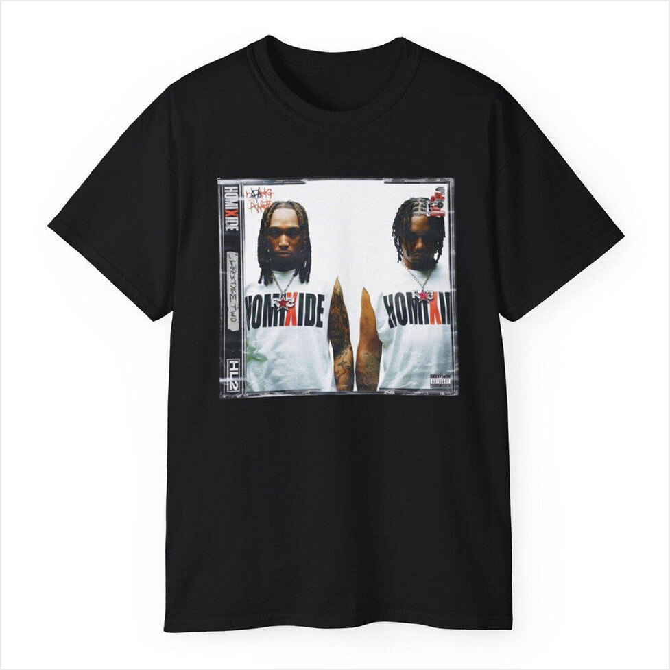 Homixide Gang HL2 Homixide Lifestyle 2 Album Shirt Homixide Gang Merch Black Fan Merch