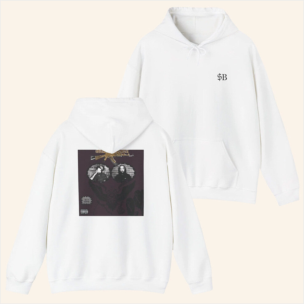 Hoodie Suicide Boys Merch SuicideBoys Stop Staring At the Shadows Album Cover Hoodie White