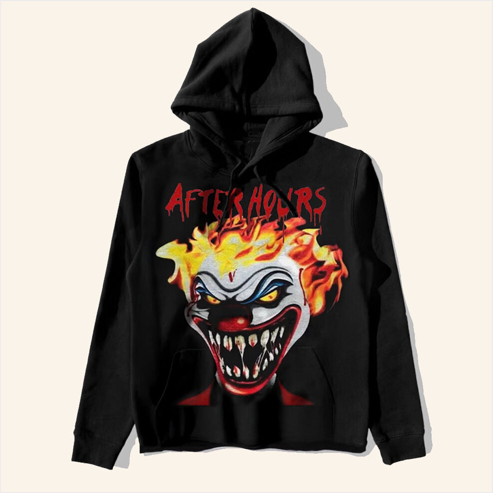 Hoodie The Weeknd After Hours Til Dawn Tour Merch Vlone x The Weeknd After Hours Clown Hoodie