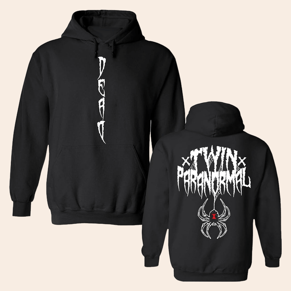 Hoodie Twin Paranormal Merch Twin Paranormal Spider Hoodie Gifts For Fan Gifts For Friends