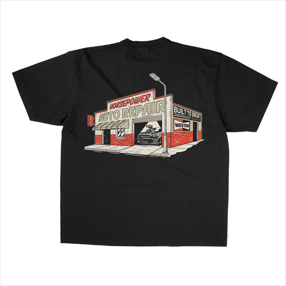 Horsepower Auto Repair T-Shirt Westen Champlin Merch Cool Gifts For Dad Birthday Gift Ideas