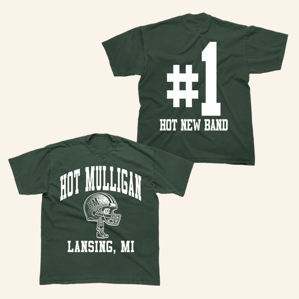 Hot Mulligan Merch Michigan Green T-Shirt Gifts For Girlfriend