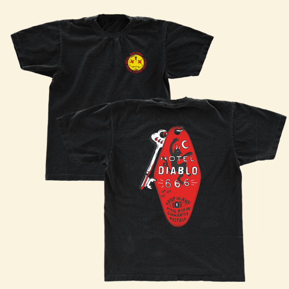 Hotel Diablo Key T-Shirt MGK Merch Machine Gun Kelly Merchandise Dad Gifts For Father's Day 2024