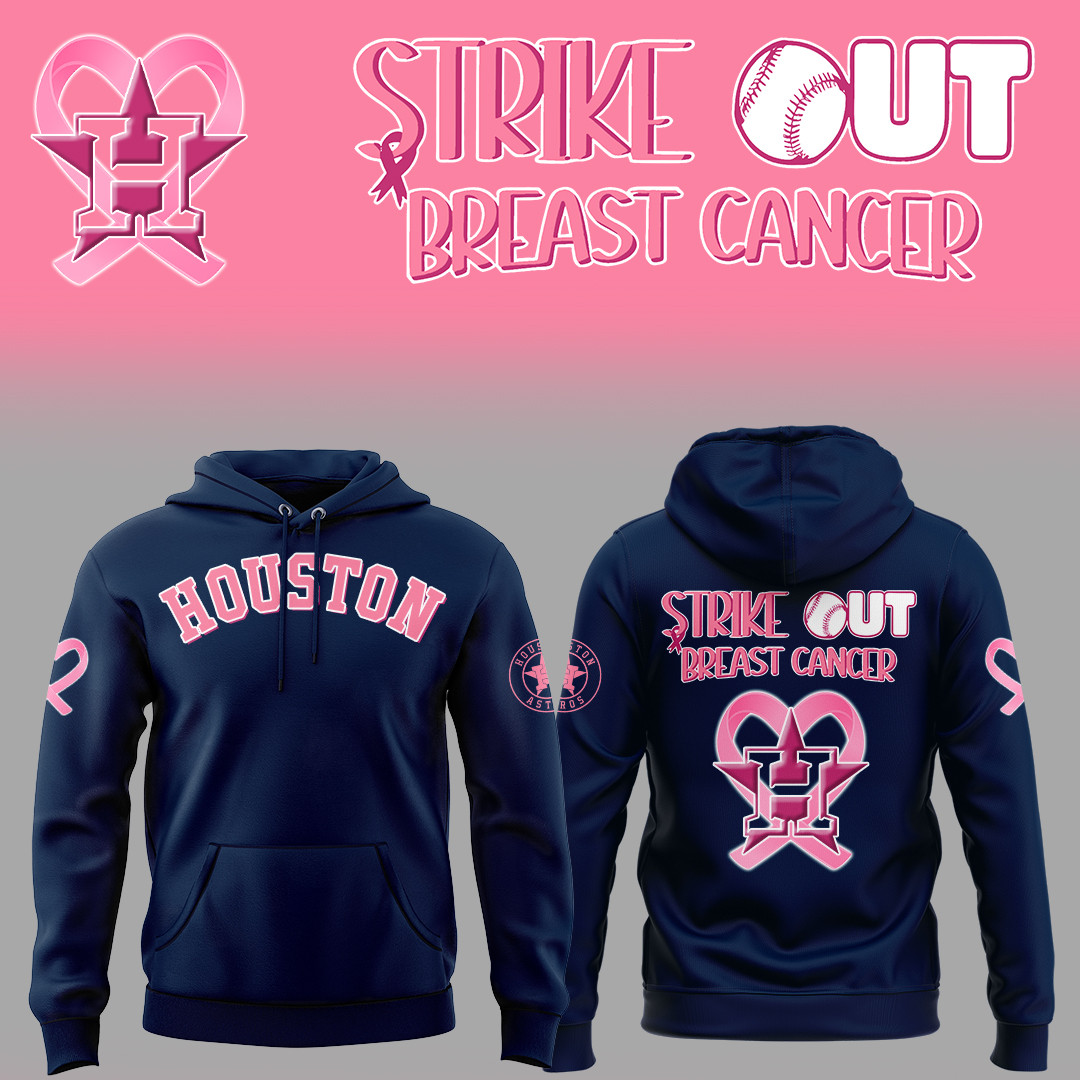 Houston Astros Baseball Strike Out Cancer Hoodie Fan Merch