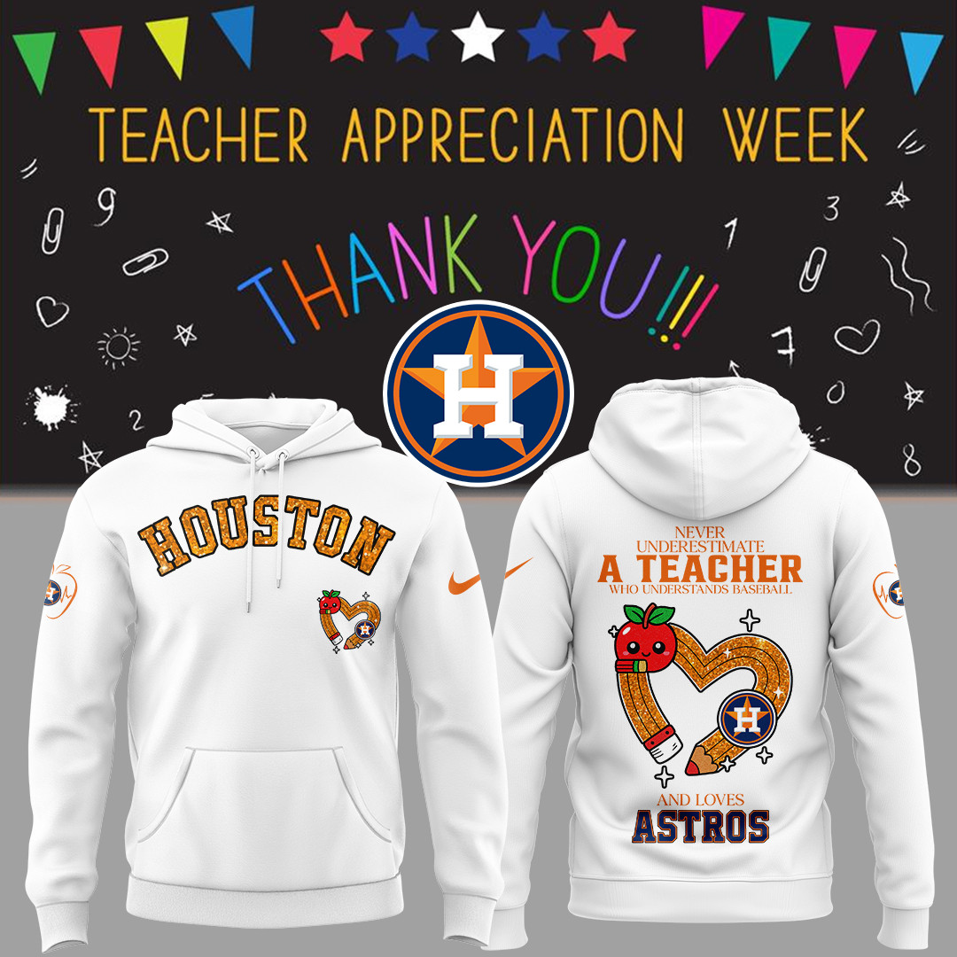 Houston Astros Baseball Teacher Appreciation Game Hoodie