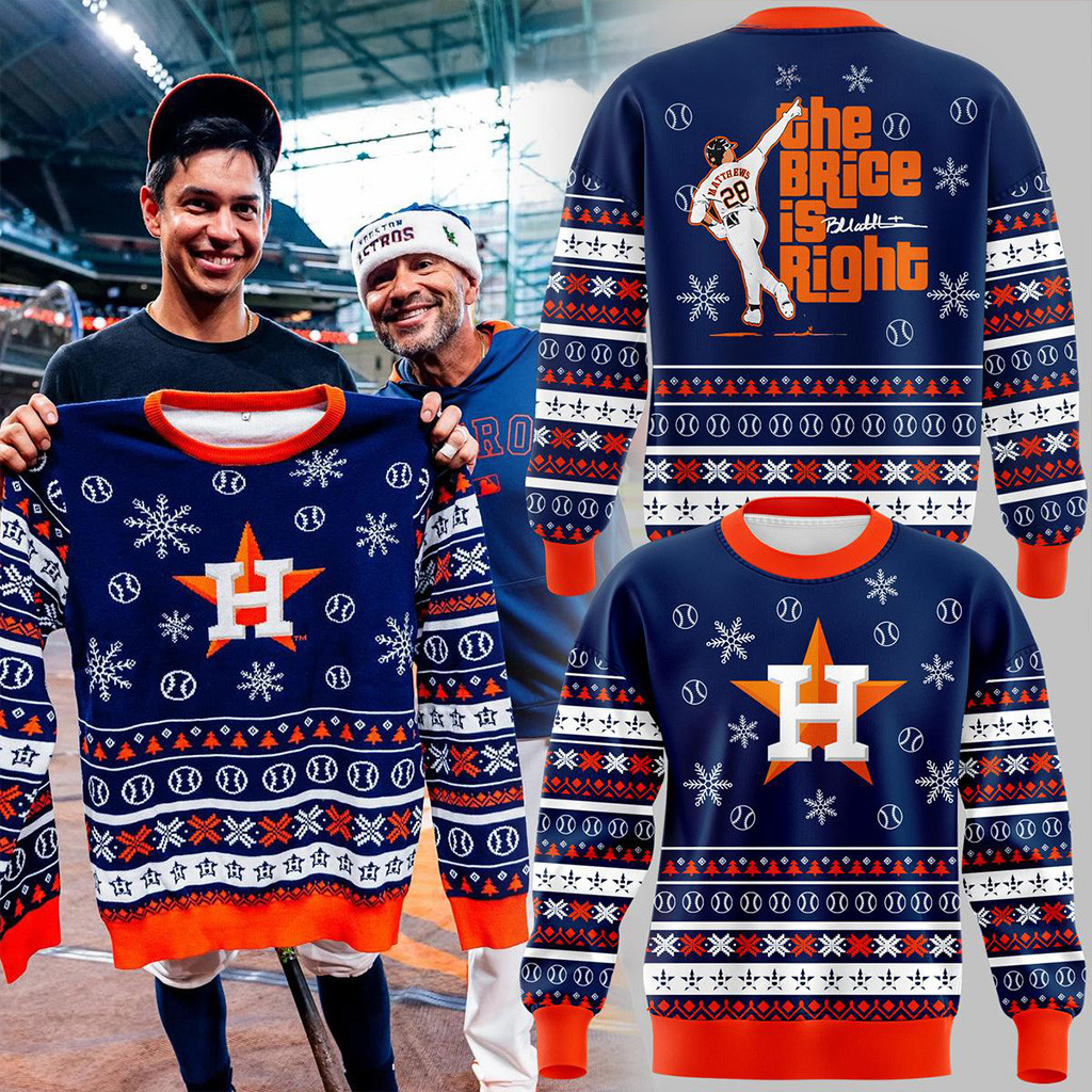 Houston Astros Christmas In July Ugly Sweater Houston Astros Merch Gifts For Dad